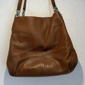 Coach Phoebe Madison cognac leather hobo & wallet